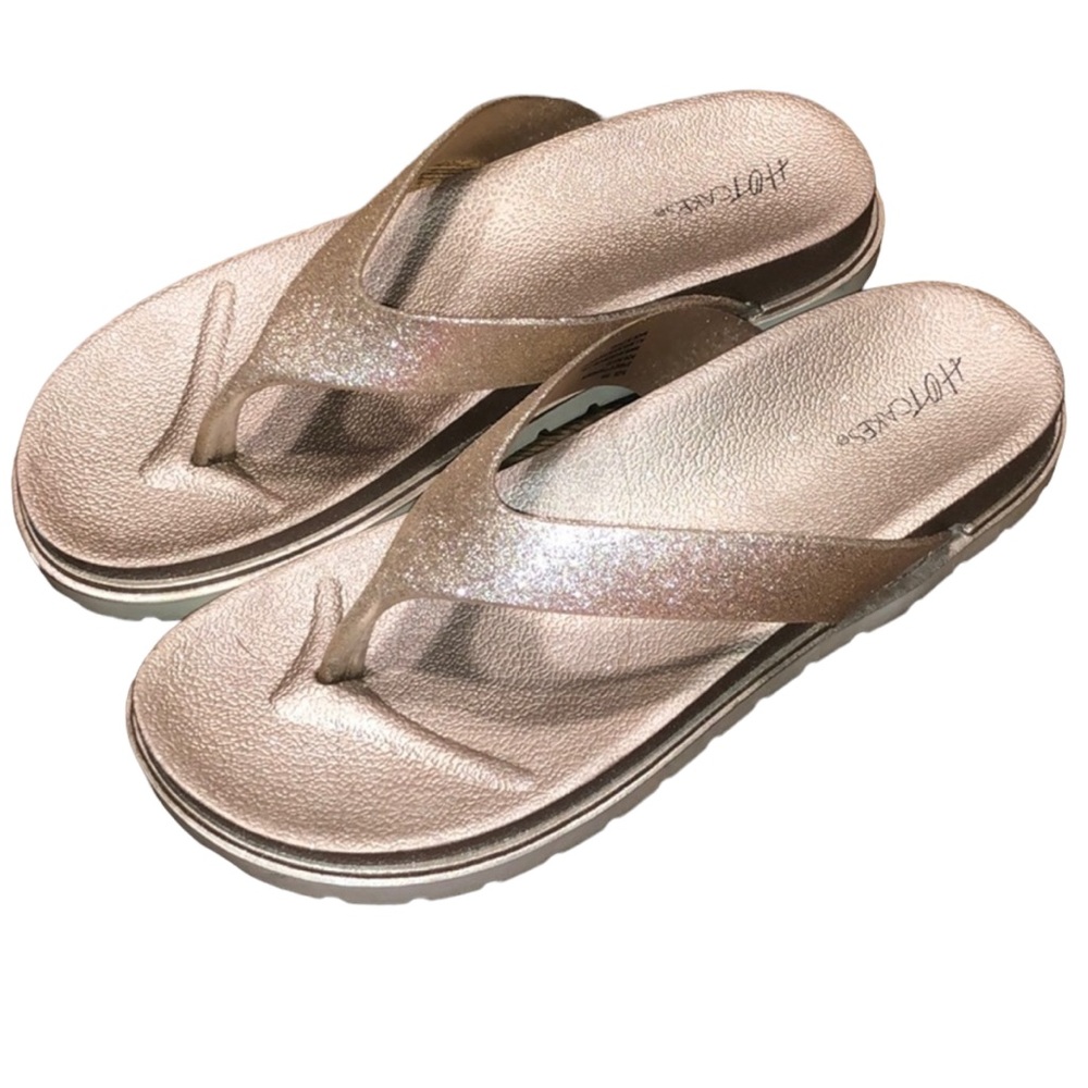 Hot Cakes Shimmery Champagne Colored Shoes